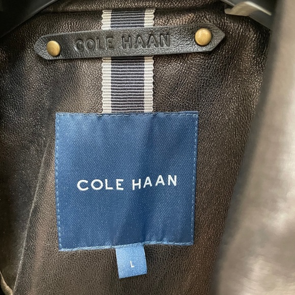 Cole Haan Leather Jacket - Picture 4 of 6